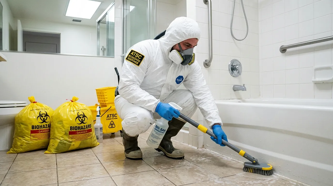 Decontamination equipment deployed for Blood Cleanup in Fletcher